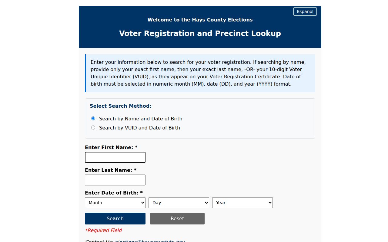San Marcos residents directory Hays voter lookup